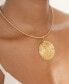 Statement Swirl Pendant 18K Gold-Plated Choker Necklace