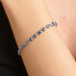 Dazzling steel bracelet with blue Symphonia crystals BYM152