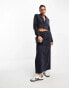 ASOS DESIGN cord maxi skirt in navy co-ord