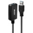 Lindy 5m USB 3.0 Active Extension, 5 m, USB A, USB A, USB 3.2 Gen 1 (3.1 Gen 1), 5000 Mbit/s, Black