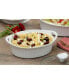 White 1.5-Qt. Oval Casserole with Glass Lid
