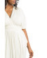 ფოტო #2 პროდუქტის Plus Size Indie Flair Maxi Dress with Kimono Sleeves