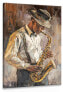 Leinwandbild SAXOPHONIST Malerei Retro