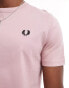 Фото #3 товара Fred Perry crew neck t-shirt in light pink