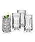 Lawrence 12 Ounce Highball Drinking Glass 4-Piece Set