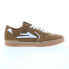 Lakai Atlantic MS4220082B00 Mens Brown Suede Skate Inspired Sneakers Shoes