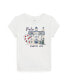 Фото #1 товара Toddler and Little Girls Campus-Graphic Cotton Jersey Tee