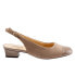 Фото #1 товара Trotters Dea T7001-135 Womens Brown Extra Wide Suede Slingback Heels Shoes 6