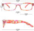 KOOSUFA Women's Reading Glasses Flower Quality Rectangular Anti Fatigue Glasses Reading Aid Retro Designer Fashion Full Rim Glasses with Strength 1.0 1.5 2.0 2.5 3.0 3.5 4.0