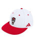 ფოტო #1 პროდუქტის Men's White NC State Wolfpack On-Field Baseball Fitted Hat