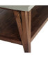 Brookside Cement-Top Wood Coffee Table