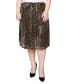 Plus Size Knee Length Sequined Skirt