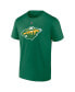 Фото #2 товара Men's Green Kirill Kaprizov Minnesota Wild Authentic Stack Name and Number T-shirt