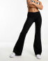 Фото #4 товара Monki flare trousers in black