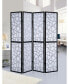 Фото #4 товара Giyano 4 Panel Screen Room Divider, Black