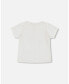 Boy Organic Cotton T-Shirt With Print Off White - Toddler|Child