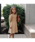 Фото #8 товара Toddler Girls Organic Long Sleeve Cable Bodice Sweater Dress