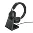 Фото #1 товара Jabra Evolve2 65 USB-A Black UC Chrg stand Stereo - Wireless - Office/Call center - 20 - 20000 Hz - 176.4 g - Headset - Black
