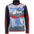 Толстовка CMP Sweat 31L0754 с молнией Half Zip из флиса Titanium / Ferrari, 6 лет - фото #1