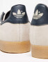 adidas Originals Gazelle trainers in taupe and indigo