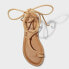 Фото #2 товара Women's Augusta Lace-Up Toe Loop Sandals - Universal Thread Tan 5