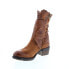 Фото #4 товара A.S.98 Callhoun A22208-101 Womens Brown Leather Zipper Casual Dress Boots 7