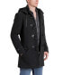 Фото #3 товара Men Tyson Wool Blend Leather Trimmed Toggle Coat