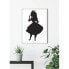 Wandbild Alice Silhouette