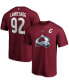 Фото #1 товара Men's Gabriel Landeskog Burgundy Colorado Avalanche Authentic Stack Name and Number T-shirt