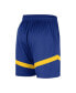 Фото #4 товара Men's Royal Golden State Warriors On-Court Practice Warmup Performance Shorts