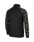 ფოტო #4 პროდუქტის Men's Black West Virginia Mountaineers OHT Military-Inspired Appreciation Take Flight Raglan Quarter-Zip Jacket