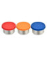 Фото #1 товара 1.5 oz Dips Stainless Steel Leak-Resistant Condiment Holders Assorted Color Silicone Lids, Set of 3