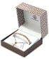 ფოტო #5 პროდუქტის Cubic Zirconia XO Bolo Bracelet, Created for Macy's