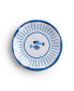 Сервировка стола Q Squared melamine Sardinia 5.5" Набор из 4 канапе-тарелок White blue - фото #2