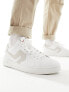Фото #9 товара Levi's Swift leather trainer in white with cream backtab
