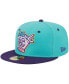 Фото #1 товара Men's Turquoise Louisville Bats Theme Nights Derby City Mint Juleps 59FIFTY Fitted Hat