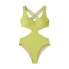 Women's Braided Strap Detail Monokini One Piece Swimsuit - Shade & Shore Olive