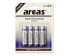 Фото #2 товара Одноразовая батарейка Arcas 107 00406 AA Zinc-Carbon 1.5V 4 шт. 960 mAh