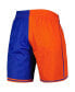 Фото #3 товара Men's Blue and Orange New York Knicks Hardwood Classics 1996 Split Swingman Shorts