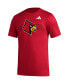 Фото #2 товара Men's Red Louisville Cardinals Pregame AEROREADY T-shirt
