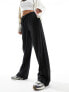 Фото #5 товара Stradivarius tailored pull on trouser in black pinstripe