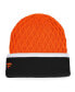 Men's Orange and Black Philadelphia Flyers Iconic Striped Cuffed Knit Hat