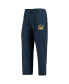 ფოტო #2 პროდუქტის Men's Navy, Heathered Charcoal Distressed Cal Bears Meter Long Sleeve T-shirt and Pants Sleep Set