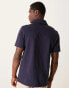 Фото #3 товара ASOS DESIGN Premium heavyweight polo shirt 300gsm in navy