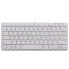 Фото #1 товара R-Go Compact R-Go ergonomic keyboard AZERTY (FR) - wired - white - Mini - Wired - USB - AZERTY - White