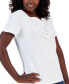 Petite Cotton Henley Top, Created for Macy's