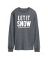 Фото #1 товара Men's Let it Snow Long Sleeve T-shirt