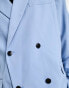 Фото #10 товара Weekday Klas co-ord loose fit blazer in powder blue exclusive to ASOS