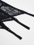 Hunkemoller Zella 3 pack mini string thongs in black