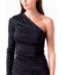 Women's Asymmetrical Knit Midi Dress